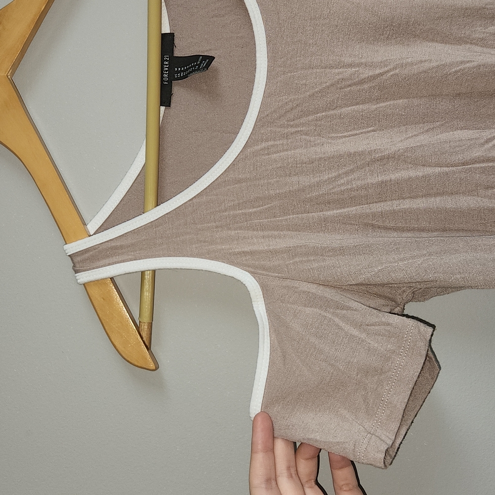 Cream Cold Shoulder Top